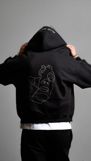BLACK ZIP UP – LOST ERA