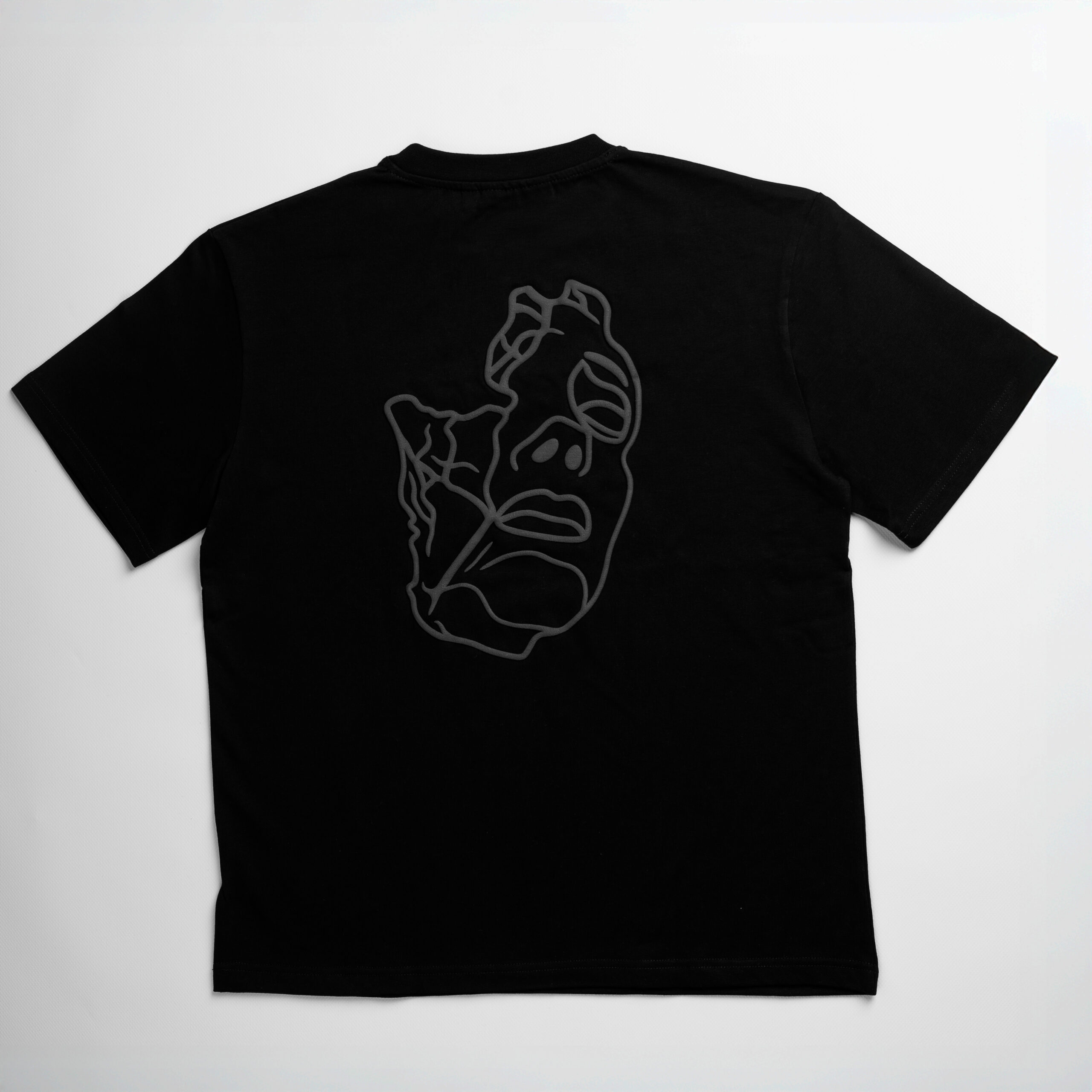 lost era black t-shirt back view